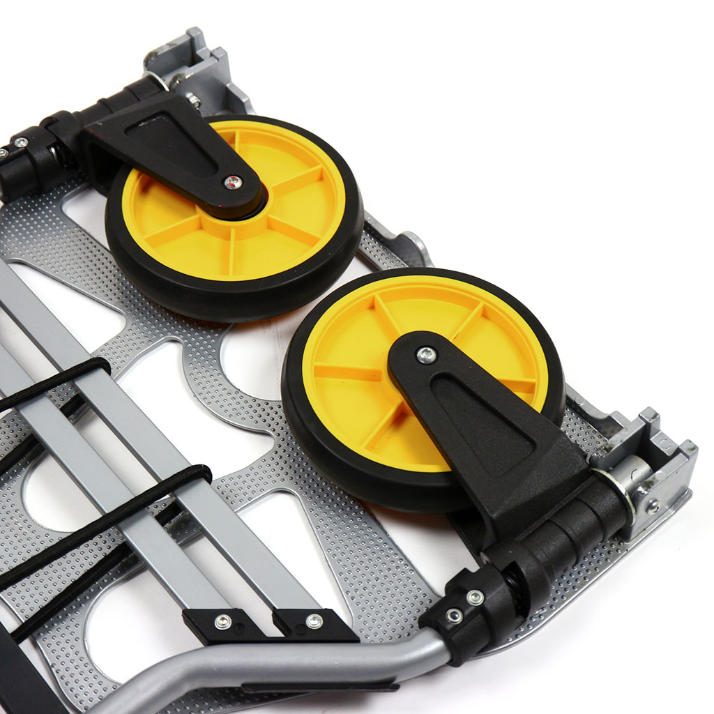 Carrello Pieghevole 150KG - Trasporto Bagagli Con 5 Ruote | Manico Telescopico | Ideale Per Traslochi - Foto 9