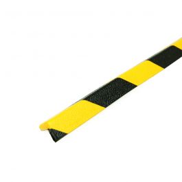 Paraurti PRS per angoli, modello 45 - giallo/nero - 1 metro