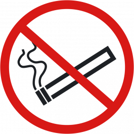 Pittogramma antiscivolo per pavimento: "Vietato fumare"