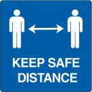 Pittogramma per pavimento “keep safe distance”