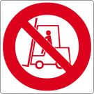 Pittogramma per pavimento "No carrelli elevatori"