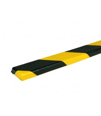 Paraurti PRS per superfici piane, modello 44 - giallo/nero - 1 metro