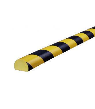 Paraurti per superfici piane Knuffi, tipo C - giallo/nero - 5 metro