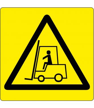Pittogramma per pavimento "Attenzione: Zona con carrelli elevatori"