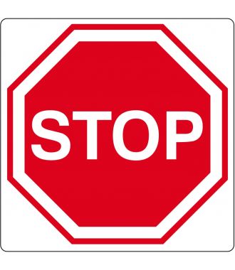 Pittogramma per pavimento "Stop"